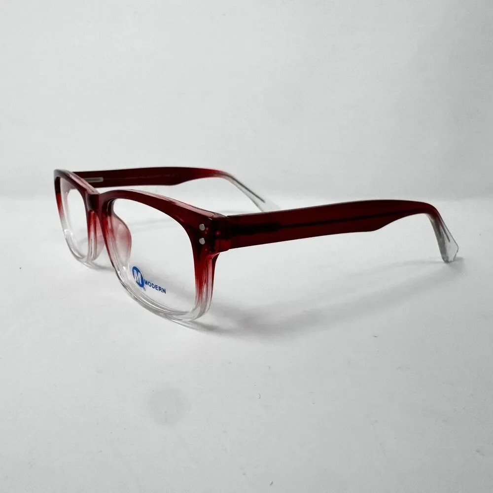 Modern Idea Burgundy Fade Eyeglass Frames 56-19-145 Demo Lenses